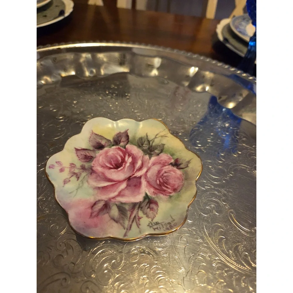 vintage limoges porcelain trinket dish